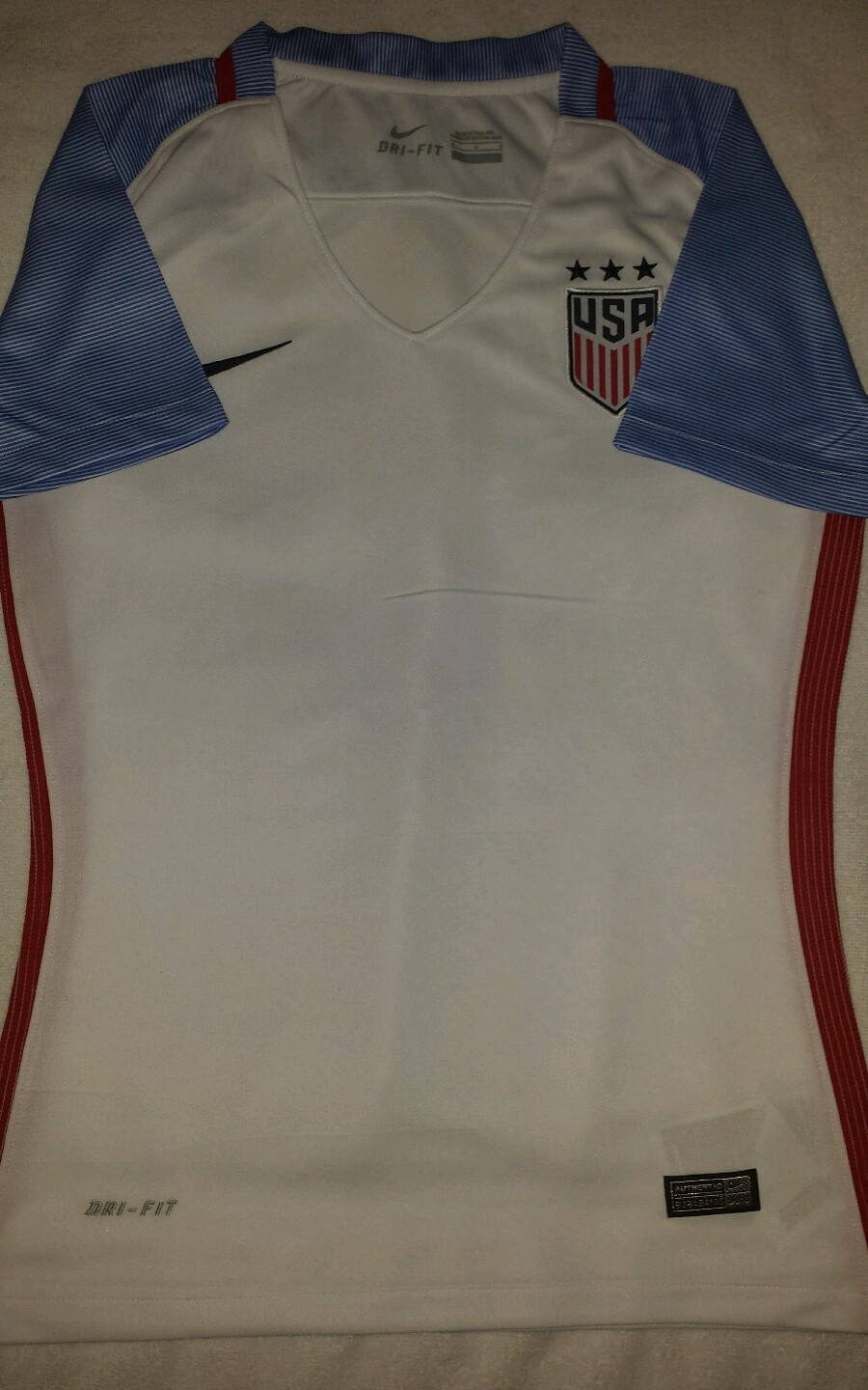 USMNT 2016 USA WOMEN'S STADIUM HOME SOCCER JERSEY
