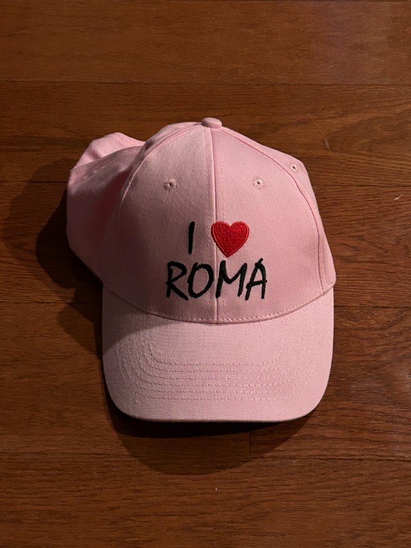 "I Love ROMA" Pink Baseball Cap