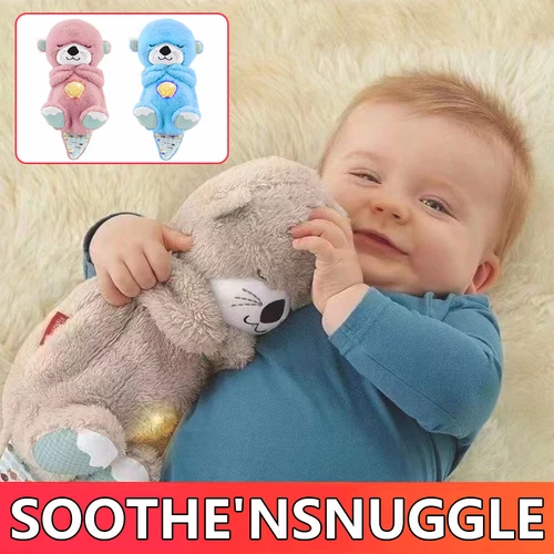 Bear Breathing Musical Soothing Dolls Sleep Toys Anxiety Relief Plush Toys Gifts - Picture 12 of 92