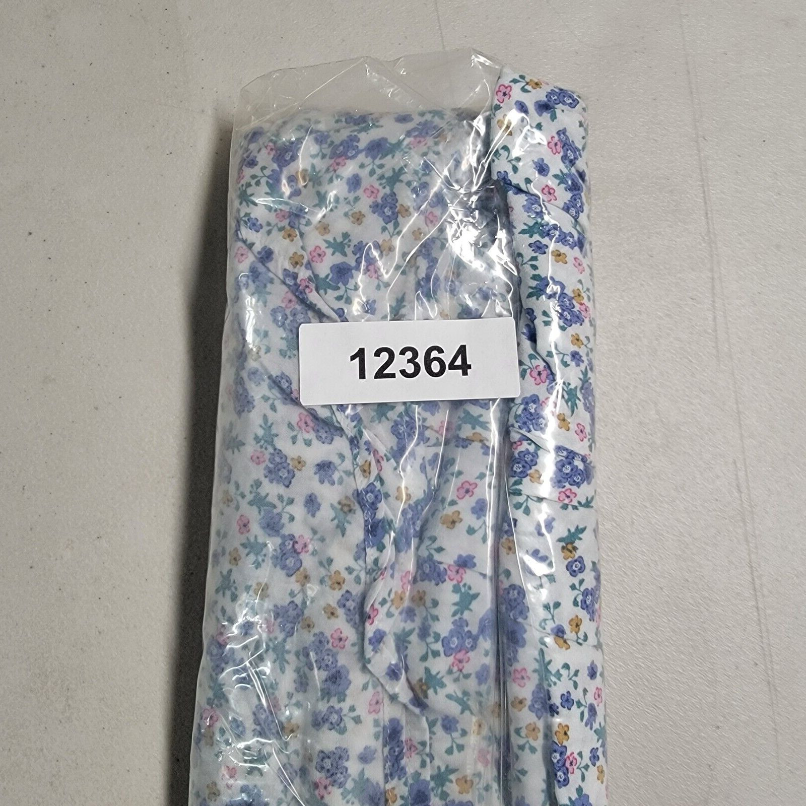 Blue Floral V Neck Ruffle Tiered Flowy Babydoll Sexy Western Womens Dress Size L