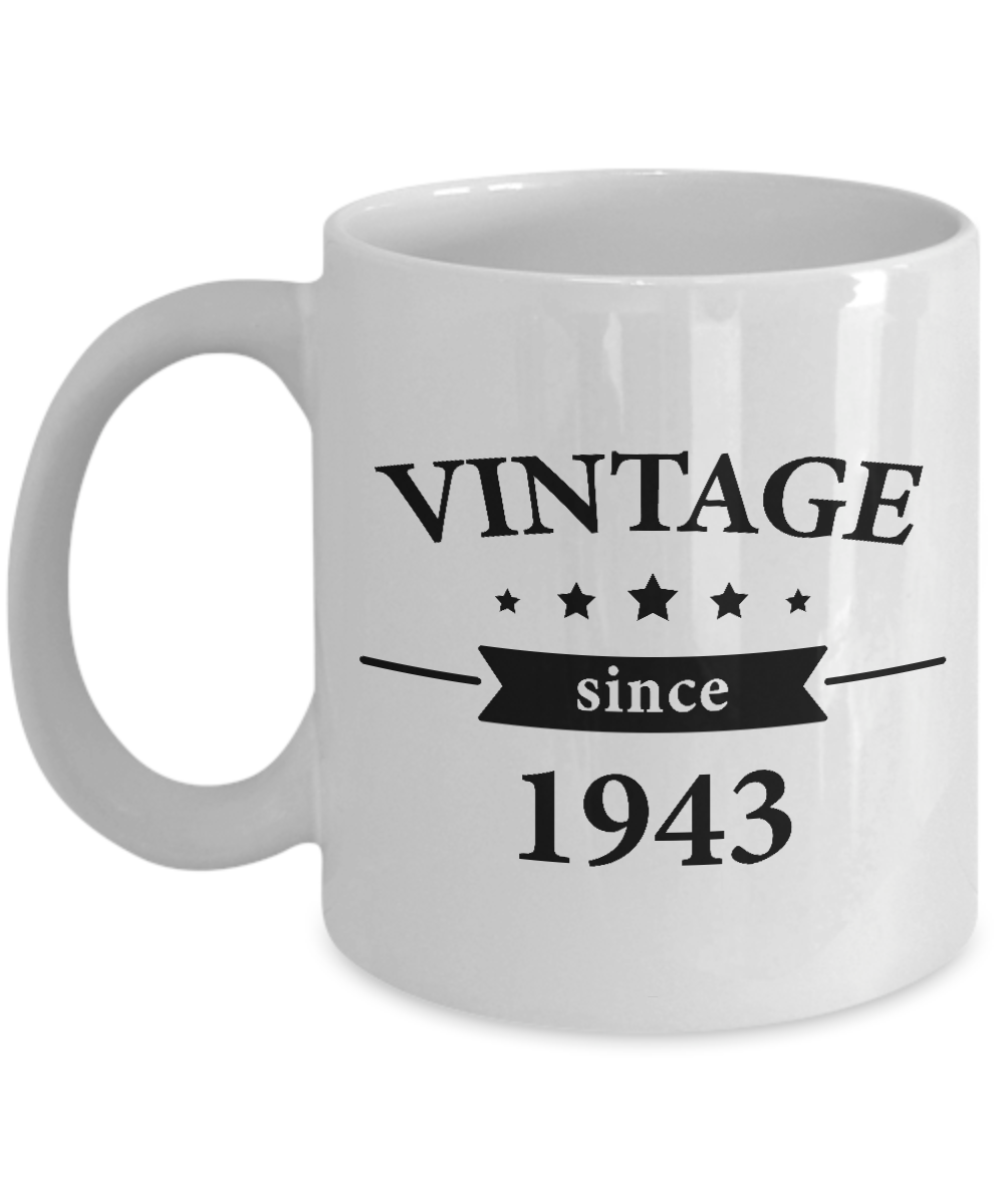 Gifts For 80 Year Old Man - 80Th Birthday Gift Idea For Men - Vintage Since  1943 | Ebay
