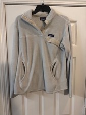 patagonia Snap tee Pullover ivory youth Large