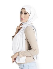 Ribbed Jersey Hijab Scarf for Women Hijab for Women Muslim Breathable Stretch...