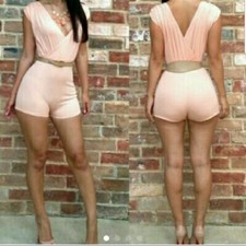 Peach romper