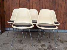 Charles Eames Fiberglas Stuhl 60s Vintage 60er H-Base chrom Herman Miller 1/5