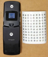 Motorola RAZR / Razor V3 - Black and Silver  AT T  Cellular Flip Phone