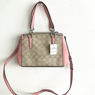NWT Coach Signature Mini Christie Purse Shoulder Bag F58290