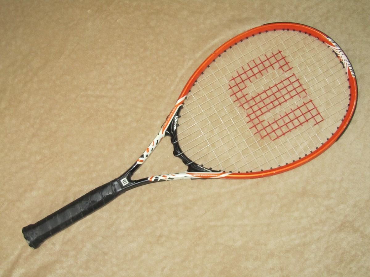 Wilson Court Zone Tennis Racquet Racket Orange | eBay