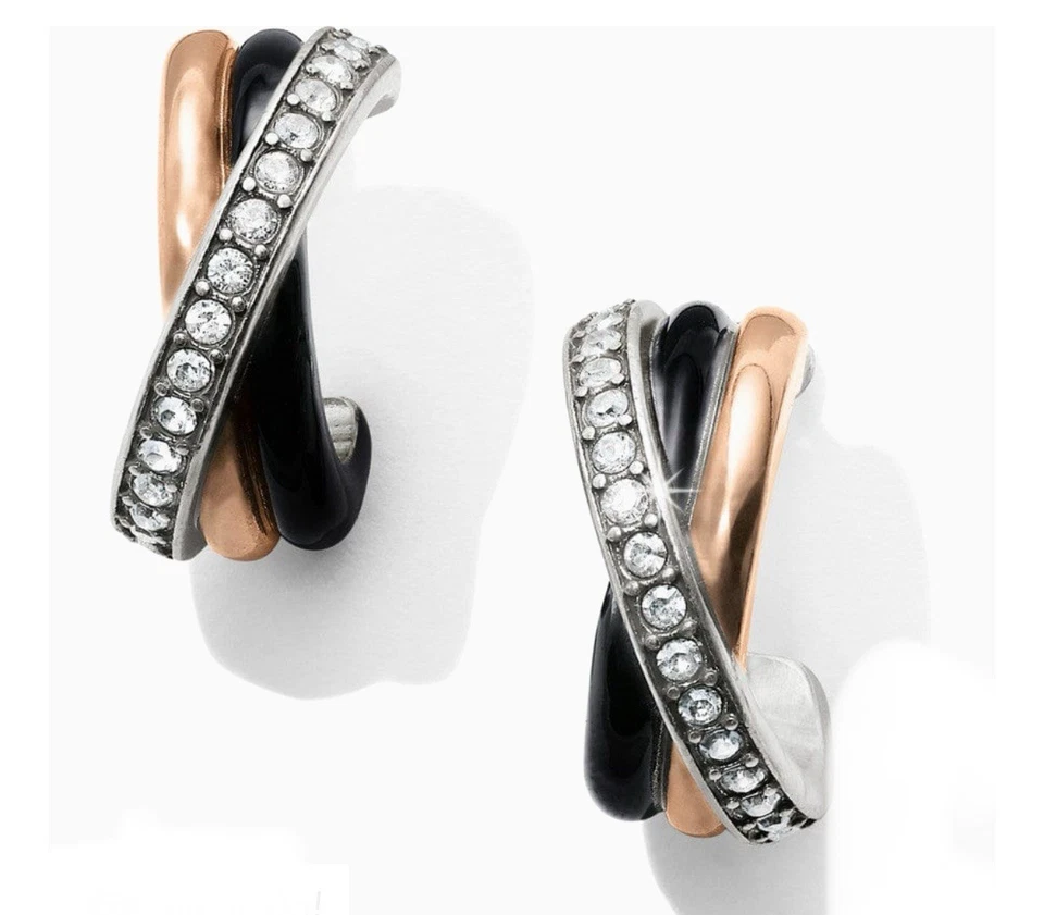 Brincos Brighton NEPTUNE'S RINGS Leverback preto lista JA5433 US$ 62 novo com etiquetas - Imagem 3 de 4