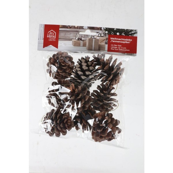 Weihnachten Dekoration Tannenzapfen 9Er Advent Christbaumschmuck Ambiente-image