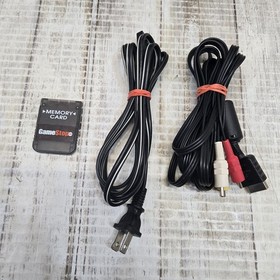 Sony PlayStation 2 PS2 Fat Console (SCPH-50001) Cords, Memory Card - No Joystick