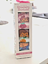 Strawberry Shortcake Socks 7 Days Cozy Crew Socks Women's Shoe Size 4-10 7 Pairs