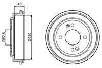 2X Bremstrommel Bosch 0 986 477 216 FüR Hyundai Getz Tb Crdi Gls