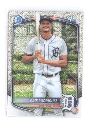 2025 Bowman Chrome Cris Rodriguez Mojo Parallel 1st BCP-250 Detroit Tigers