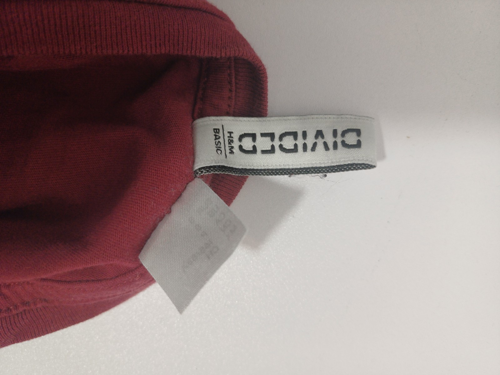 H&M Divided Basic Burgundy T Shirt Womens Size S Short Sleeve Crew Neck Casual image 6