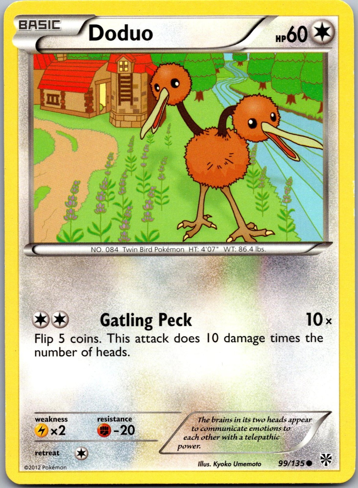 Doduo 99/135 Common Plasma Storm Pokemon Near Mint