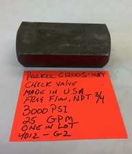PARKER check valve 3/4 NPT, C1200S- 10JT, 300...