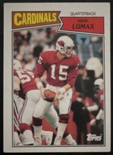 Topps Neil Lomax #329 Arizona Cardinals 1987 NFL Football Trading Card