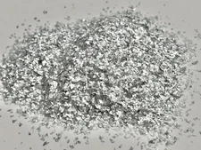Luxury Silver Ultra Fine Metallic Glitter Flakes 1.1 Oz