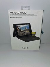 Logitech - Rugged Folio Keyboard Folio for Apple iPad  7th  8th Gen 