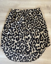 Leopard Print Skirt 1XL 16/18 Elastic Waist Longer At Back Shein