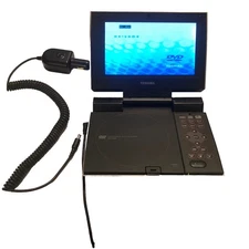 Toshiba DVD Player SD-P1400 Portable (7") With Soft Case, Seat Mount, Chargers