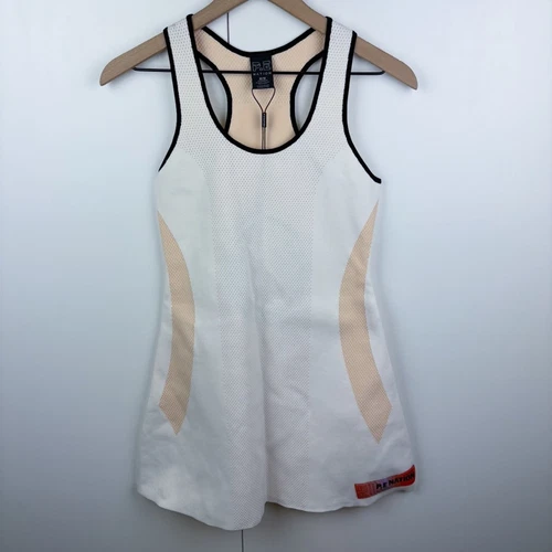 P.E. Robe Nation Backswing Optique Blanc Tennis Pickleball Mini Découpe NEUVE Medium