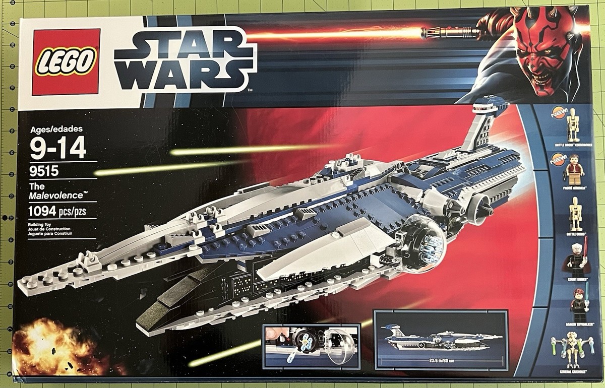 moteg64yスペースブラック LEGO Star Wars 9515 The Malevolence - NISB (Minor Box Wear