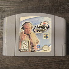 Madden NFL 2000 Nintendo 64 N64 Game Cartridge Authentic.