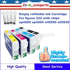 NEW Empty Refillable Ink Cartridge Fit Epson 232 232XL WF-2950 WF-2930 XP-4200