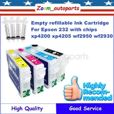 NEW Empty Refillable Ink Cartridge Fit Epson 232 232XL WF-2950 WF-2930 XP-4200