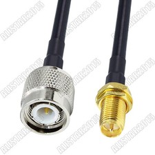 RP-SMA Female Jack  Male Pin to TNC Male Connector Lot Pigtail Coax RG58 Cable