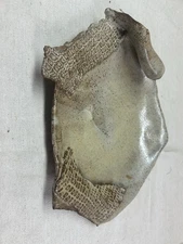 Art Pottery Slab Dish Signed By Artist