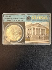 1898-O Morgan .900 Fine Silver $1 Coin GCS BU - Silver Dick & His Bland Dollars