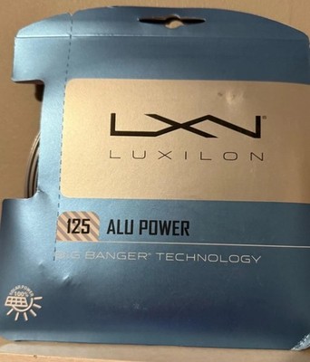 Luxilon ALU Power 125 Tennis String - Silver 40ft, 1.25mm / US 16L New