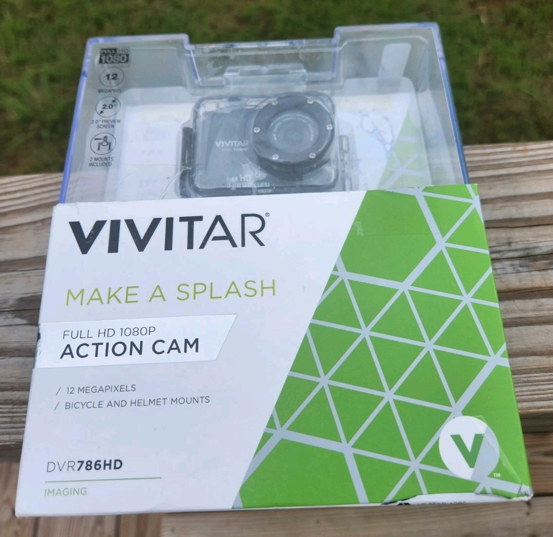 Vivitar Full HD Action Camera Waterproof 12MP 1080p Black DV