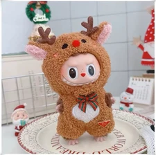 Labubu Clothes Reindeer Christmas  outfit Costume For 17cm (No Doll)
