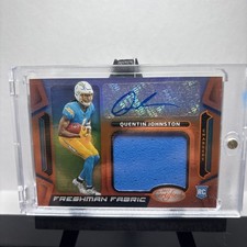 2023  Certified  Freshman Fabric Signatures Quentin Johnston Mirror Orange /65