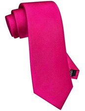 Classic New 3.15"  8cm  Men's Solid Color Necktie Wedding Business Hot Pink -a