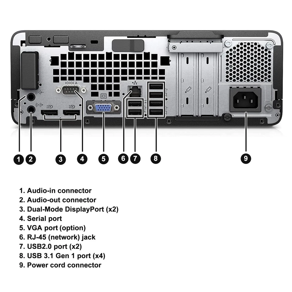 HP ProDesk PC até i7, até 64GB de RAM, 1TB NVMe SSD, Windows11 Pro, WiFi - Imagem 3 de 4