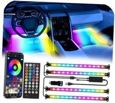 RGB-IC Car Interior Lights, 48 LED USB Under Dash Ambient APP RGBIC 48 Lights