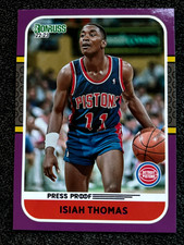 2022-23 Isiah Thomas Panini Donruss Retro Series 8 Press Proof Purple - MINT