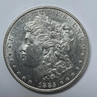 1885 Morgan Silver Dollar US $1 Coin 90% Silver