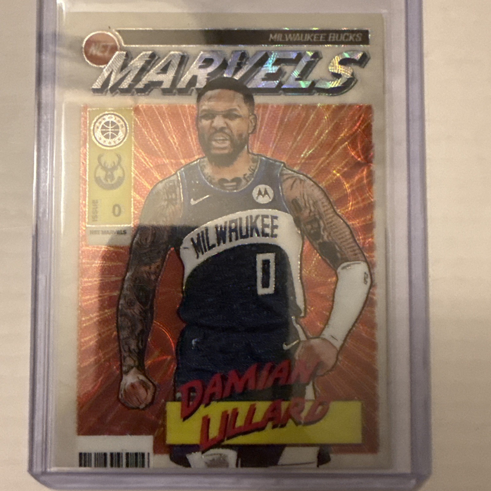 Damian Lillard 2023-24 Panini Hoops Premium Stock Scope Net Marvels SSP #30