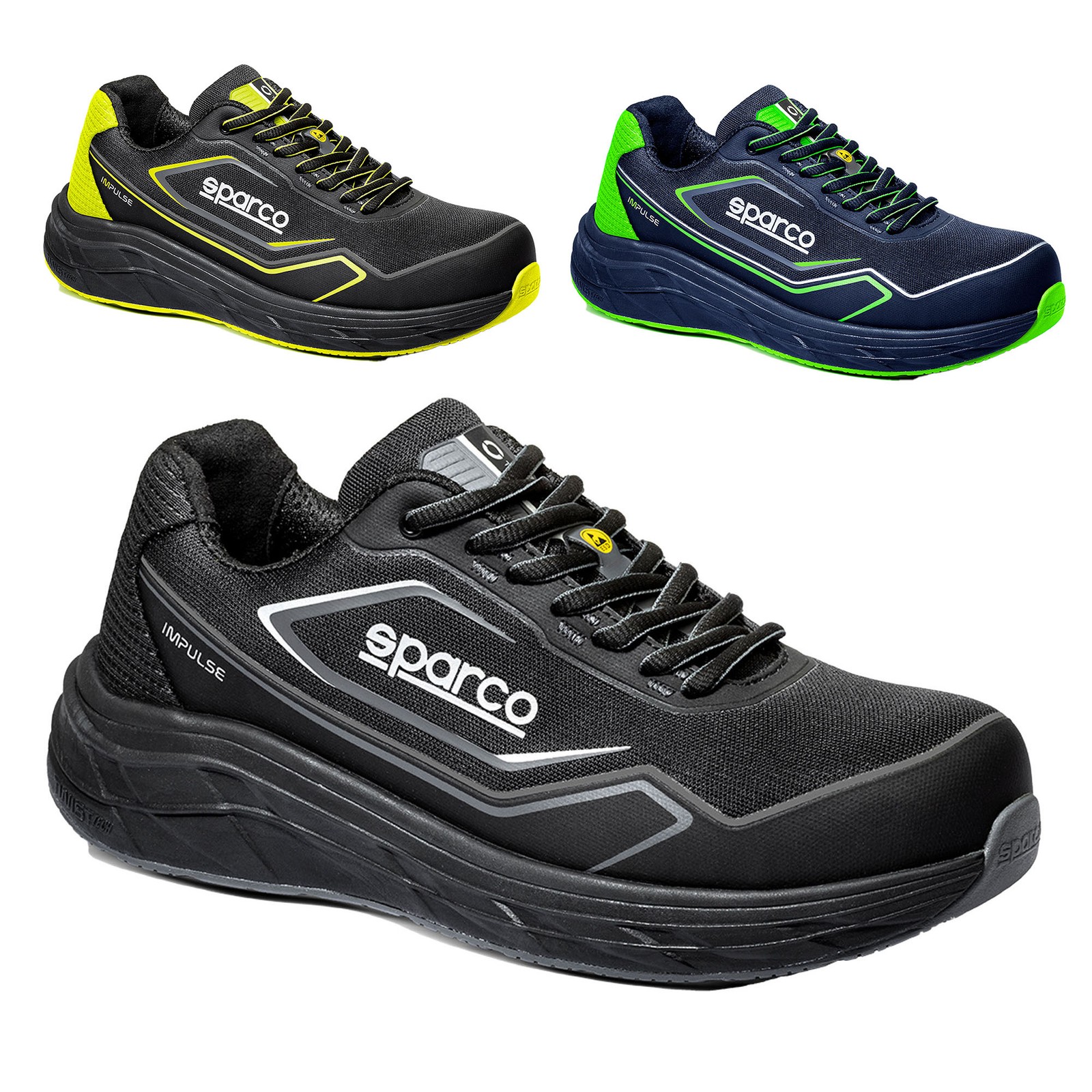 07545 Zapatos de Seguridad Sparco Impulse Calzado Taller Mecánico Certificado ESD