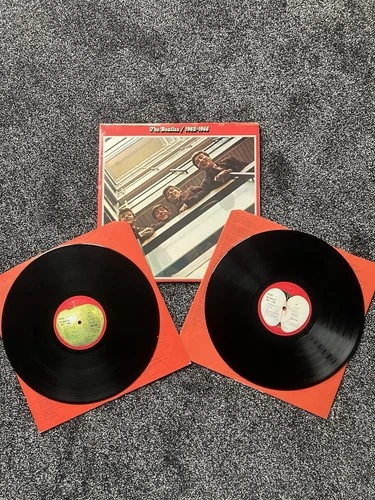 The Beatles 1962–1966 Red Album 2x LP Vinyl UK Apple Records Gatefold VG+
