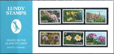 GB Lundy Island 1996 QEII Lundy Flora set of 6  Presentation Pack