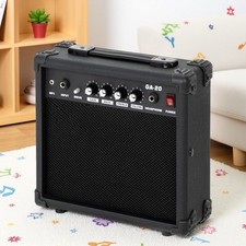 Electric Guitar Amplifier 20W - Carry Handle, Solid State  Black Amp
