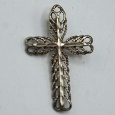Pendentif Croix En Argent Sterling .925