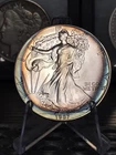1987 1 oz Silver American Eagle , GEM BU!!!,  High Grade Eagle With Toning
